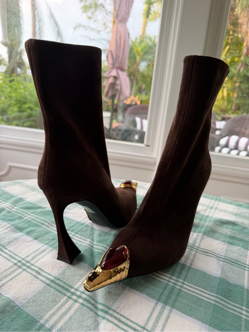 Jeffrey Campbell “the stone “espresso brown suede size 6 nwt sold out - Picture 5 of 9